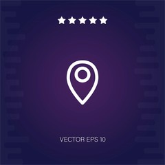 pin vector icon modern illustration