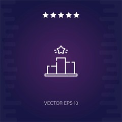podium vector icon modern illustration