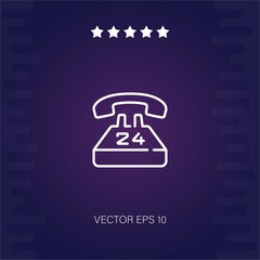 telephone vector icon modern illustration