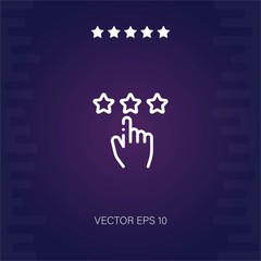 rating vector icon modern illustration