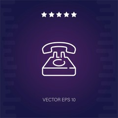 telephone vector icon modern illustration