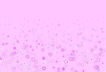 Light Purple, Pink vector pattern with spheres.