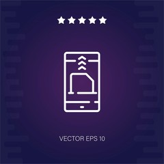 send vector icon modern illustration