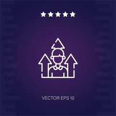 growth vector icon modern illustration