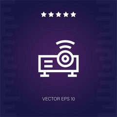projector vector icon modern illustration