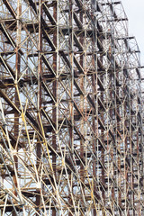 Large antenna field. Soviet radar system 