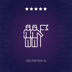 Fototapeta premium flag vector icon modern illustration