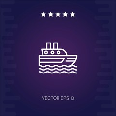 ship vector icon modern illustration