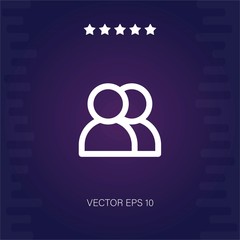 users vector icon modern illustration