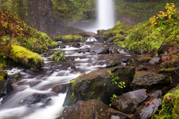 Latourell falls in the Columbia River Gorge national Scenic Area, Oregon