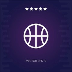 basketball vector icon modern illustration