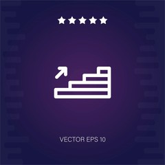 upstairs vector icon modern illustration