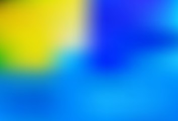 Light Blue, Yellow vector blurred shine abstract template.