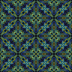 Ornamental mandala design abstract background. Seamless pattern