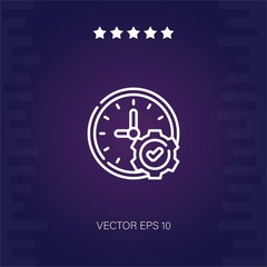 time management vector icon modern illustration