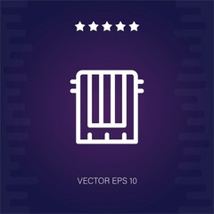 heater vector icon modern illustration