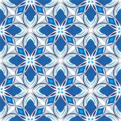 Ornamental mandala design abstract background. Seamless pattern