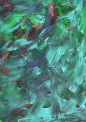 Simple colorful abstract watercolor background. Hand-painted texture with splashes, drops of paint, paint smears. Design for backgrounds, wallpapers, covers and packaging, wrapping paper.