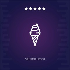 ice cream vector icon modern illustration