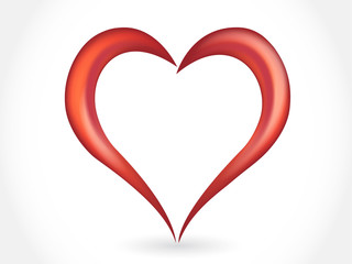 Heart valentines day symbol icon logo vector image