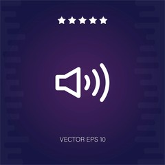 volume vector icon modern illustration