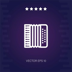 accordion vector icon modern illustration