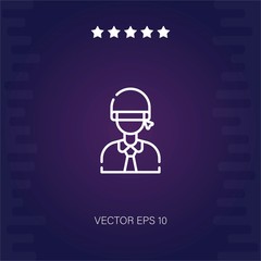 man vector icon modern illustration