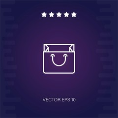 bag vector icon modern illustration