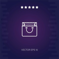 bag vector icon modern illustration