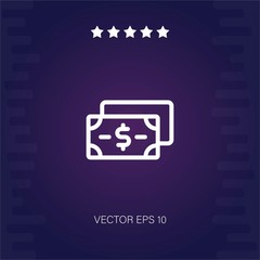 bills vector icon modern illustration