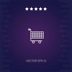cart vector icon modern illustration