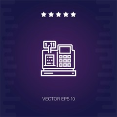 cashier vector icon modern illustration