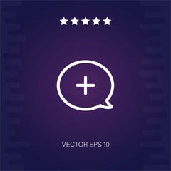 Fototapeta premium communication vector icon modern illustration