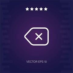 delete vector icon modern illustration