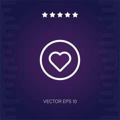 Obraz premium heart vector icon modern illustration