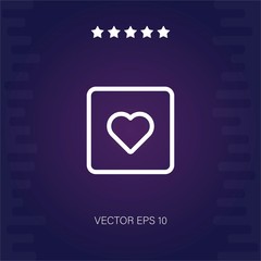 heart vector icon modern illustration