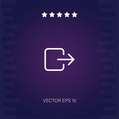 logout vector icon modern illustration