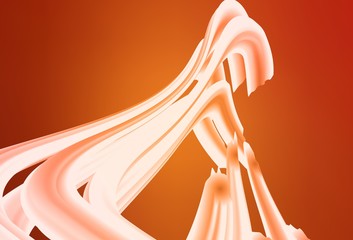 Light Red vector pattern with wry lines.