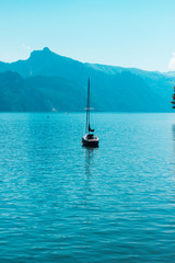 
Kayak in the middle of the lake