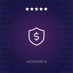 shield vector icon modern illustration