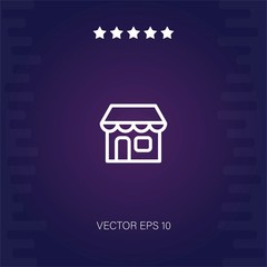 shop vector icon modern illustration
