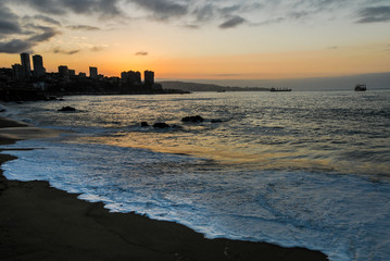 Viña del Mar sunset, Chile
