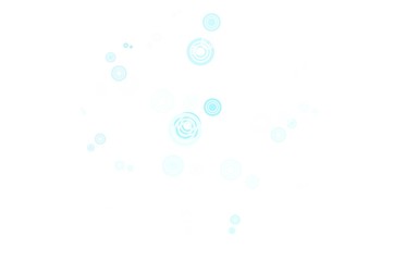 Light BLUE vector background with bubbles.
