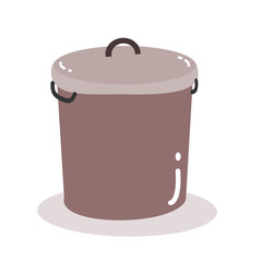 Bucket vector in white background

