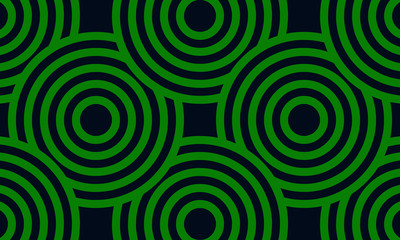 Seamless pattern green circle