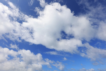 沖縄上空のさわやかな空