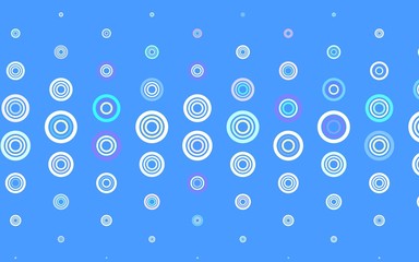 Light Multicolor vector background with bubbles.