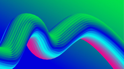 abstract colorful 3D wave background