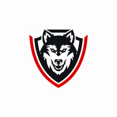 Wolf Mascot Vector Logo Design