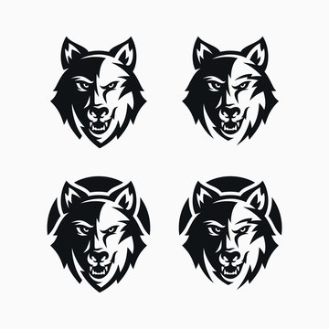 Wolf Mascot Vector Logo Design